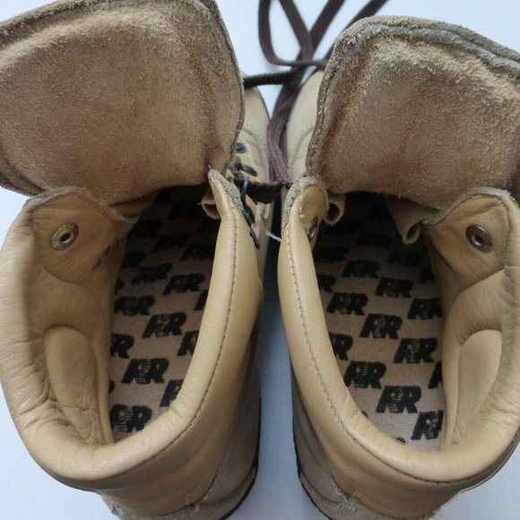 WOMENS 5.5 N Vintage RAICHLE Switzerland Leather Nubuck Hiking Boots Vibram Sole - Picture 7 of 11